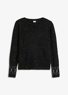 Pull à œillets, bonprix