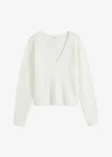 Kurzer Ajour-Pullover, bonprix