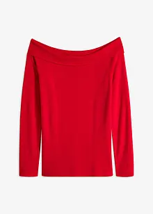 Off-Shoulder-Ripp-Pullover, bonprix