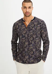 Langarm - Henleyshirt, bonprix