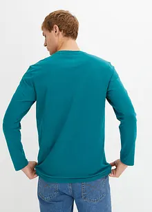 Essential Henleyshirt, Langarm mit Bio-Baumwolle, bonprix