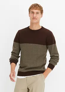 Pull avec imprimé chevrons, bonprix