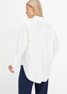 Oversize-Bluse aus reiner Baumwolle, bonprix