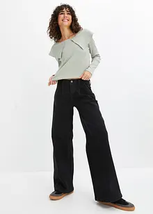 Wide Leg Jeans Mid Waist, bonprix