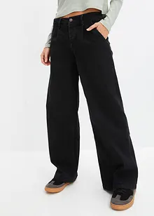 Wide-Leg-Jeans, Mid Waist, bonprix