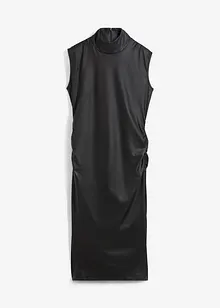 Robe enduite à effet drapé, bonprix