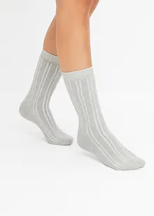 Thermo Socken mit Innenfrottee mit Bio-Baumwolle (4er-Pack)​, bonprix