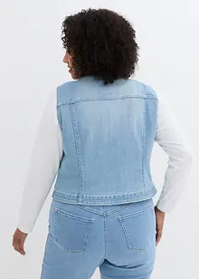 Gilet sans manches en jean extensible, bonprix