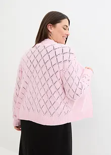 Gilet en maille ajourée, bonprix