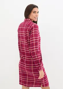 Robe-chemise en flanelle à carreaux, bonprix