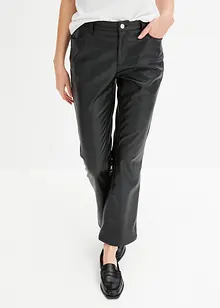 Pantalon 7/8 enduit et évasé, bonprix