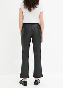 Pantalon 7/8 enduit et évasé, bonprix