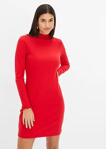 Ripp-Jerseykleid aus Viksose, bonprix