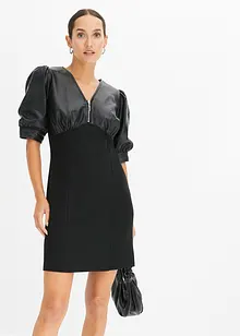 Lederimitat-Kleid, bonprix