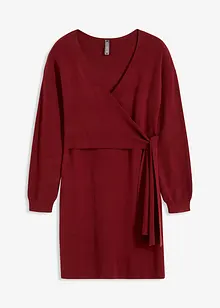 Robe en maille style cache-cœur, bonprix