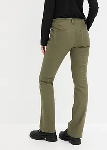 Pantalon évasé en twill, bonprix