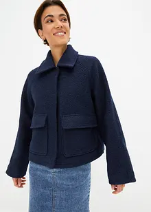 Übergangs-Teddyjacke aus Bouclé, bonprix