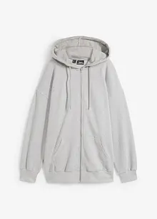 Oversized Sweatjacke mit Kapuze, bonprix