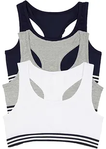 Lot de 3 brassières en coton doux, bonprix