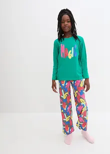 Mädchen Pyjama mit Bio-Baumwolle (2-tlg. Set), bonprix