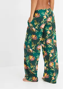 Pantalon de pyjama  ample avec poches et viscose, bonprix