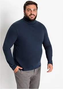 Rollkragen-Langarmshirt aus reiner Bio-Baumwolle, bonprix