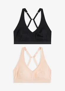 Bralette ohne Bügel (2er Pack), bonprix