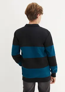 Sweatshirt mit Polo-Kragen, bonprix