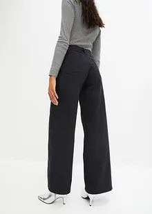 Wide Leg Jeans High Waist, Schlitzdetail, RAINBOW