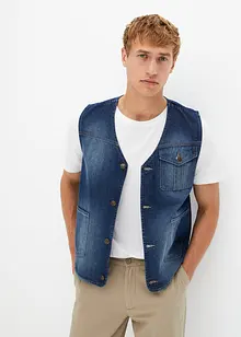 Gilet sans manches en jean, Regular Fit, bonprix