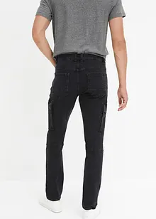 Slim Fit Stretch-Cargo-Jeans, Straight, bonprix