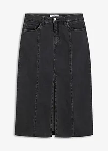 Jupe midi en jean avec fente, John Baner JEANSWEAR