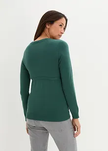 Pull de grossesse 100% coton avec lien à nouer, bonprix