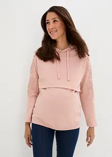 Umstands-Sweatshirt / Still-Sweatshirt mit Spitze, bonprix