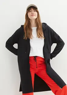 Long-Sweatjacke mit Seitenschlitzen, bonprix