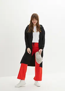 Long-Sweatjacke mit Seitenschlitzen, bonprix