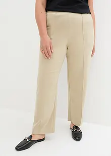 Pantalon en Punto di Roma avec plis religieuse, bonprix