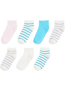 Kurzsocken mit Bio-Baumwolle (7 Pack), bonprix