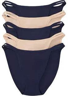 Tanga Minislip (5er Pack) mit Bio-Baumwolle, bonprix