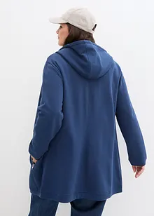 Long-Sweatjacke mit Reißverschlusstaschen, bonprix