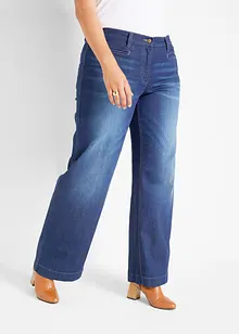 Jean large taille mi-haute élastiquée, bonprix