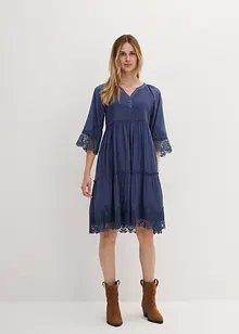 Robe-chemise à dentelle, bonprix