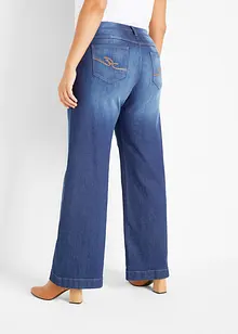 Jean large taille mi-haute élastiquée, bonprix