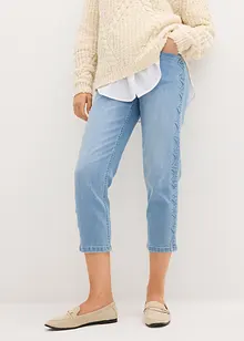 Capri-Jeans mit Ziersteppung, bonprix