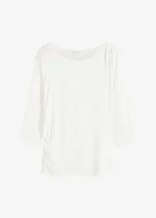 T-shirt drapé manches 3/4, bonprix