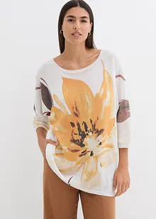 Pull à imprimé floral, bonprix