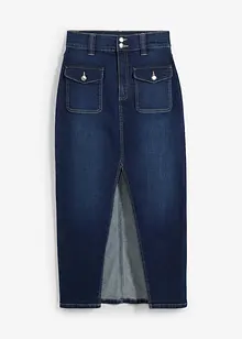 Jupe longue en jean extensible, bonprix