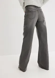 Wide-Leg-Jeans, Mid Waist, Stretch, bonprix