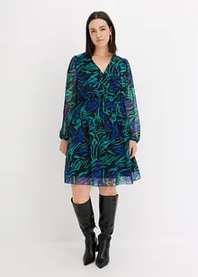 Robe en mesh imprimée, bonprix