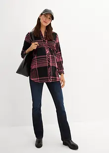 Lange Umstandsbluse aus weichem Baumwoll-Flanell, bonprix